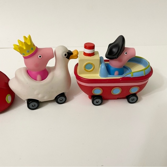 Lot of 4 Cars Peppa Pig Car Figures Buggy Racers Wheelin Jazwares - Picture 8 of 16